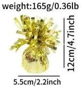 balloon weights are perfect for parties, birthdays, weddings. Each pack includes 6PCS durable weights that easily decorate balloons and elevate any celebration. (Light Gold)