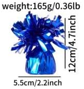 Balloon weights, 12 pieces, aluminum foil, suitable for birthday parties, gatherings, weddings, dinners and other occasions, weight 0.36bl (Dark Blue)