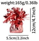 Balloon weights, 12 pieces, aluminum foil, suitable for birthday parties, gatherings, weddings, dinners and other occasions, weight 0.36bl (Rose Gold)