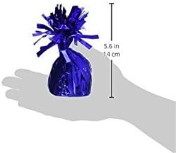 Royal Blue Foil Balloon Weight (4.5" x 2.25") 1 Count, Adorable Party Essential For Parties & Events