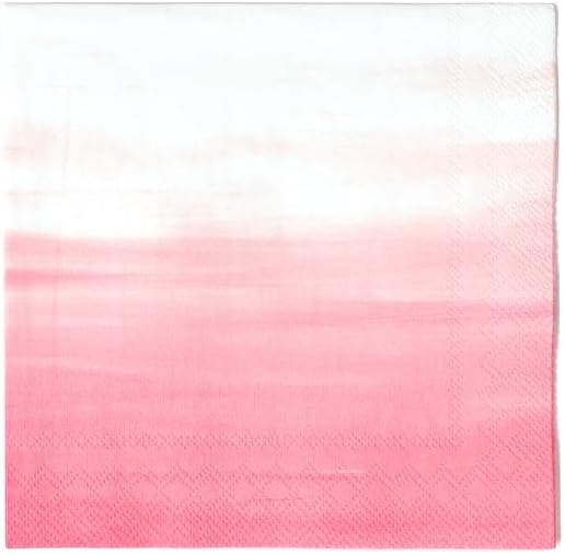 ForYourParty Ombre Patterned Party Napkins (Rose Petal)
