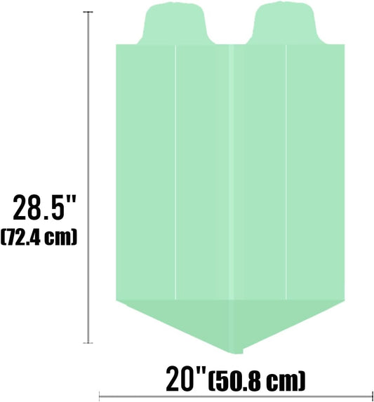 4-6 Gallon Flap Tie Compostable Trash Bags, 76 Count, Kitchen Compost Bags, Sturdy Biodegradable Garbage for Food Scrap Waste, ASTM D6400, US BPI Certified