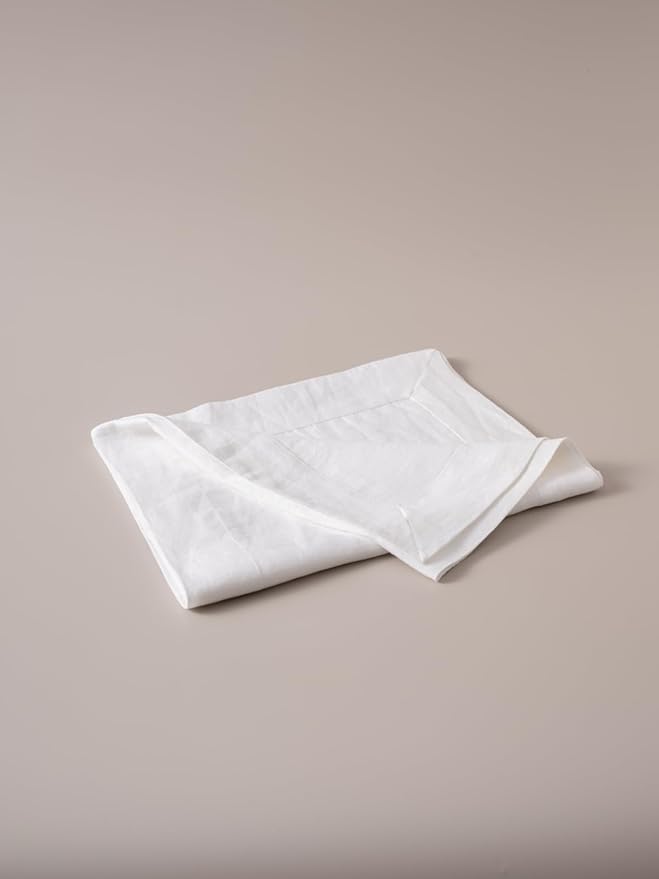 100% Hemp Table Runner, Organic Linen Table Runner, Farmhouse Table Decor, Boho Home Decor (White, 14 x 91 Inch)