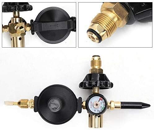 PMU Balloon Inflator Dual Mylar and Latex Balloon Filler Valve (With Auto Foil Balloon Shut Off Valve) Gas Saver for Mylar/Foil Balloons Hr-280 Pkg/1