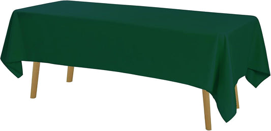 Rectangle Tablecloth 60x120 inch Washable Polyester Fabric Table Cloth for Wedding Party Dining Banquet Decoration(60x120, Hunter)