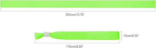 100 Pack Wrist Bands - Light Green Wristbands for Events,Wristbands for Concerts Festival Admission Party 13.7” x 0.59”