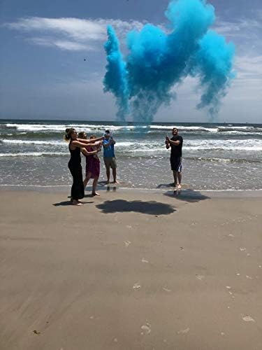 Gender Reveal Surprise - Blue Gender Reveal Powder Cannon Bundle - Easy to Use Blue Powder Cannon for Baby Gender Reveal Parties, Baby Showers & More - Easy to Use Powder Popper - 16 Inch - 2 Pack