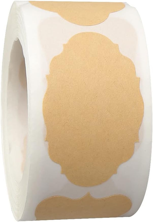 300 Pcs Gift Tags Stickers Name Labels Stickers, Self-Adhesive Handmade Bottle All-Purpose Jar Labels for Presents Valentines Decoration Jars Food Craft