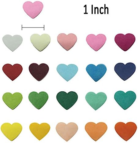 Pink Tissue Paper Heart Confetti 1 inch Biodegradable Confetti Paper for Wedding Party Filled Balloon Table Decor Pack of 4000