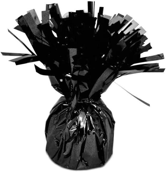 PMU 6 Pcs Kisses Balloon Weights - Decorative Balloon Weight for Thanksgiving, Birthday, Party Favors, Christmas, Wedding & Baby Shower - 6oz, Black Pkg/6