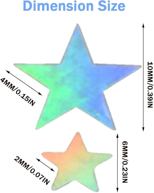 Ruidee 60g Star Confetti Metallic Foil Stars Table Confetti Metallic Foil Stars Sequin for Halloween Birthday Wedding Festival Party DIY(Colour Silver)