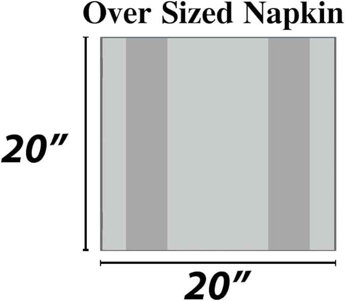 Urban Villa Cotton Dinner Napkins Set of 6, Highly Absorbent 20x20 Inches Premium Cloth Napkins Hotel Quality Reusable & Washable Table Dinner Napkins for Home & Weddings - Blue/White, Checks