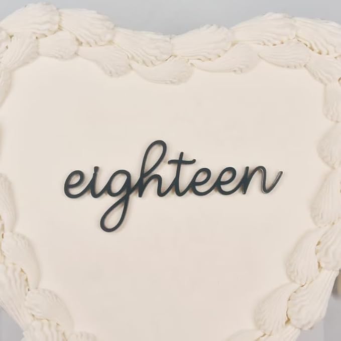 Eighteen Cake Topper,Happy 18th Birthday Cake Topper,Gold Cheers to 18 Years Birthday Cake Pick 18 Fabulous Cake Decoration for Happy 18th Birthday Anniversary Party Cake Decorations Supplies