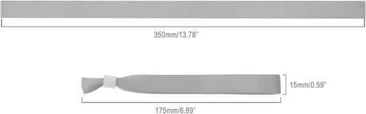 100 Pack Wrist Bands - Gray Wristbands for Events,Wristbands for Concerts Festival Admission Party 13.7” x 0.59”