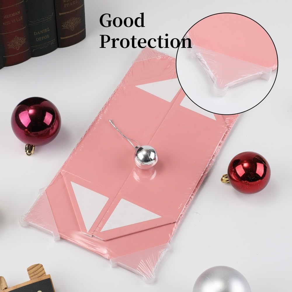 1 Pcs Small Pink Gift Box 8x8x4 Inch Magnetic Gift Box Small Magnetic Box with Crinkle Paper Pink Small Gift Box with Shredded Paper Luxury Gift Boxes with Lids for Presents