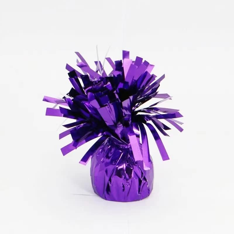 PMU Kisses Balloon Weights - Decorative Balloon Weight for Thanksgiving, Birthday, Party Favors, Christmas, Wedding & Baby Shower - 6oz, Purple Pkg/1