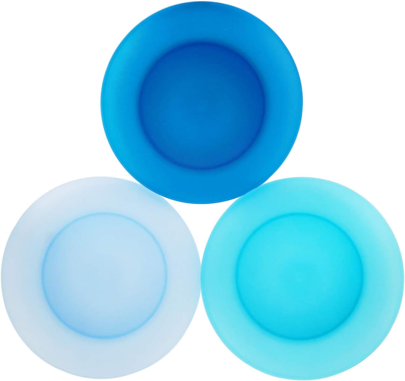 AOYITE 10 inch Plastic Plates Reusable - Lightweight Flat Dinner Plates set of 12 - BPA Free Dishwasher Safe & Microwave Plate for Kids Kitchen Party Camping Outdoor