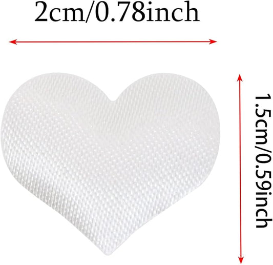 ONLYKXY 200Pcs Sponge Confetti Flower Decor Heart Shape Petals Table Wedding Decoration Glitter Confetti for Wedding Party Valentine's Day Scatter Ponge Petal(White)