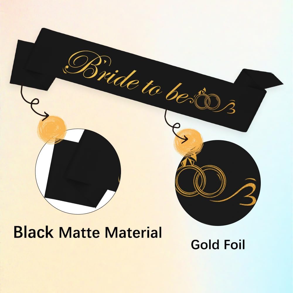 Bride to Be Sash - Bachelorette Party Sash for Wedding & Engagement Celebrations