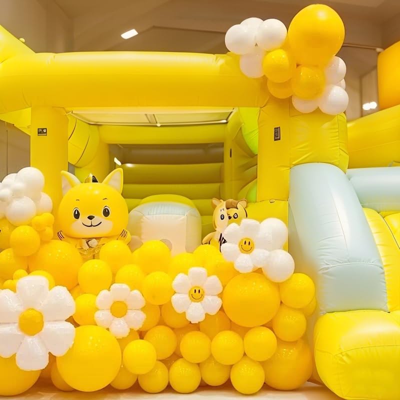 Yellow Balloons 145pcs Different Sizes 18 12 10 5 Inch Latex Helium Yellow Balloon Arch Kit Garland for Baby Shower Birthday Party Decorations