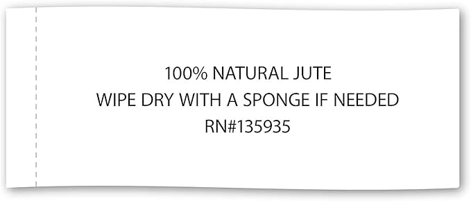 DII Jute Burlap Collection Kitchen Tabletop, Table Runner, 14x72, Middle Stripe Blue