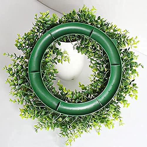 Artificial Christmas Garland Artificial Wreath Christmas Decorations Wreath Xmas Ornament Christmas Wreath Artificial Eucalyptus Leaves Wreath with Wooden Front Door CHRI