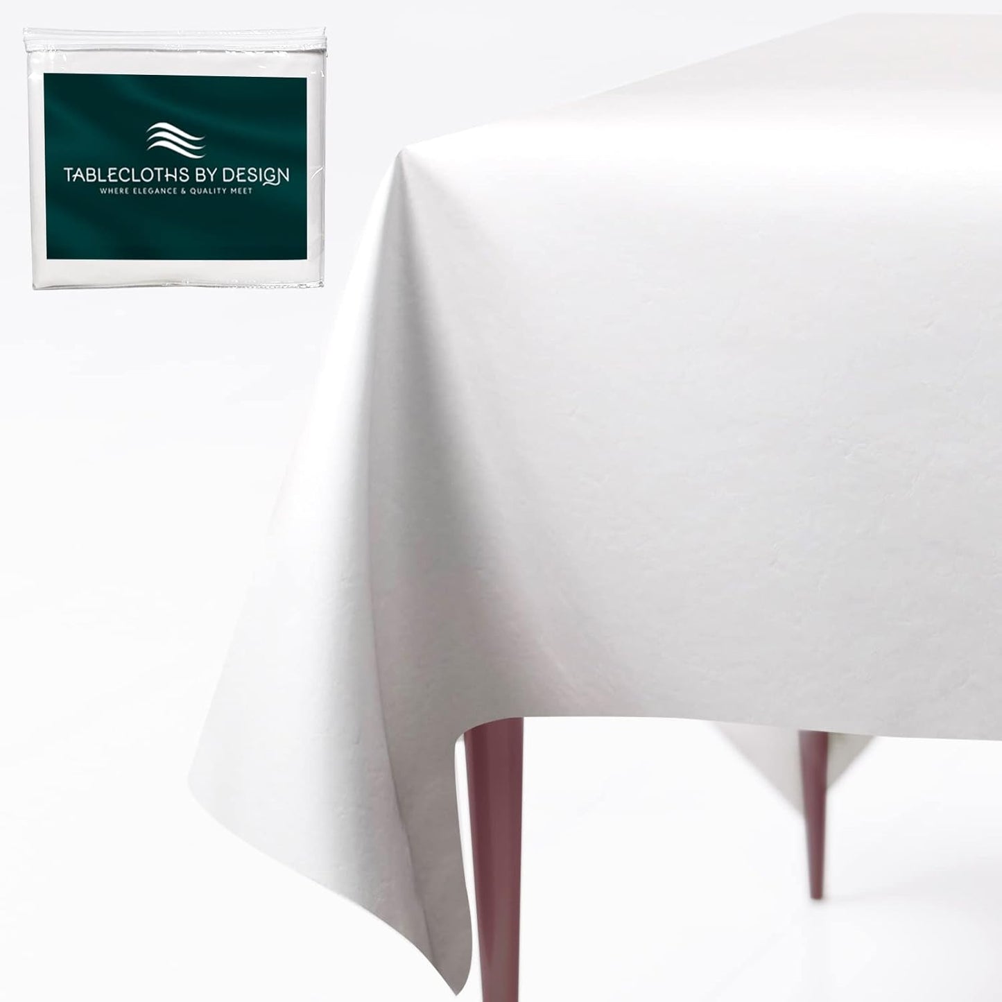 Premium Table Pad Protector Superior Protection from Spills, Scratches & Heat- Reusable Vinyl Table Cloth with Cushion Flannel Backing (52" Round)
