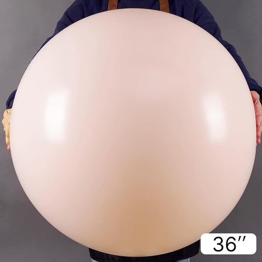 PartyWoo Light Pink Large Balloons 4 pcs 36 Inch Big Jumbo Giant Pastel Baby Pale Pink Latex Balloons for Graduation Wedding Baby Shower Princess Bachelorette Birthday Party Decorations Pink-Q01