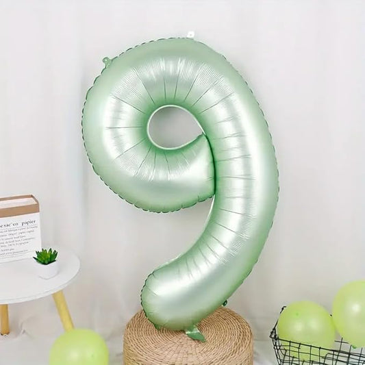 40 Inch Olive Green Numbers 9 Balloon, Balloons Decorations for 9 19 90 Birthday Party, Engagement, Wedding, Graduations, Photo Shoot Supplies