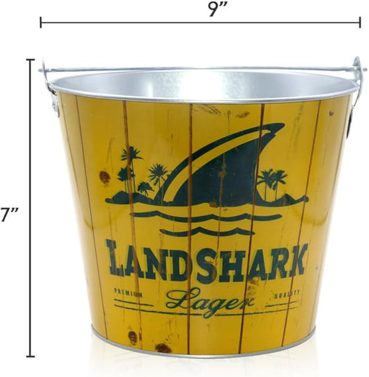 5-Quart Galvanized Steel Pail Beer Bevergage ice Bucket with Wire Handle & operner for Party