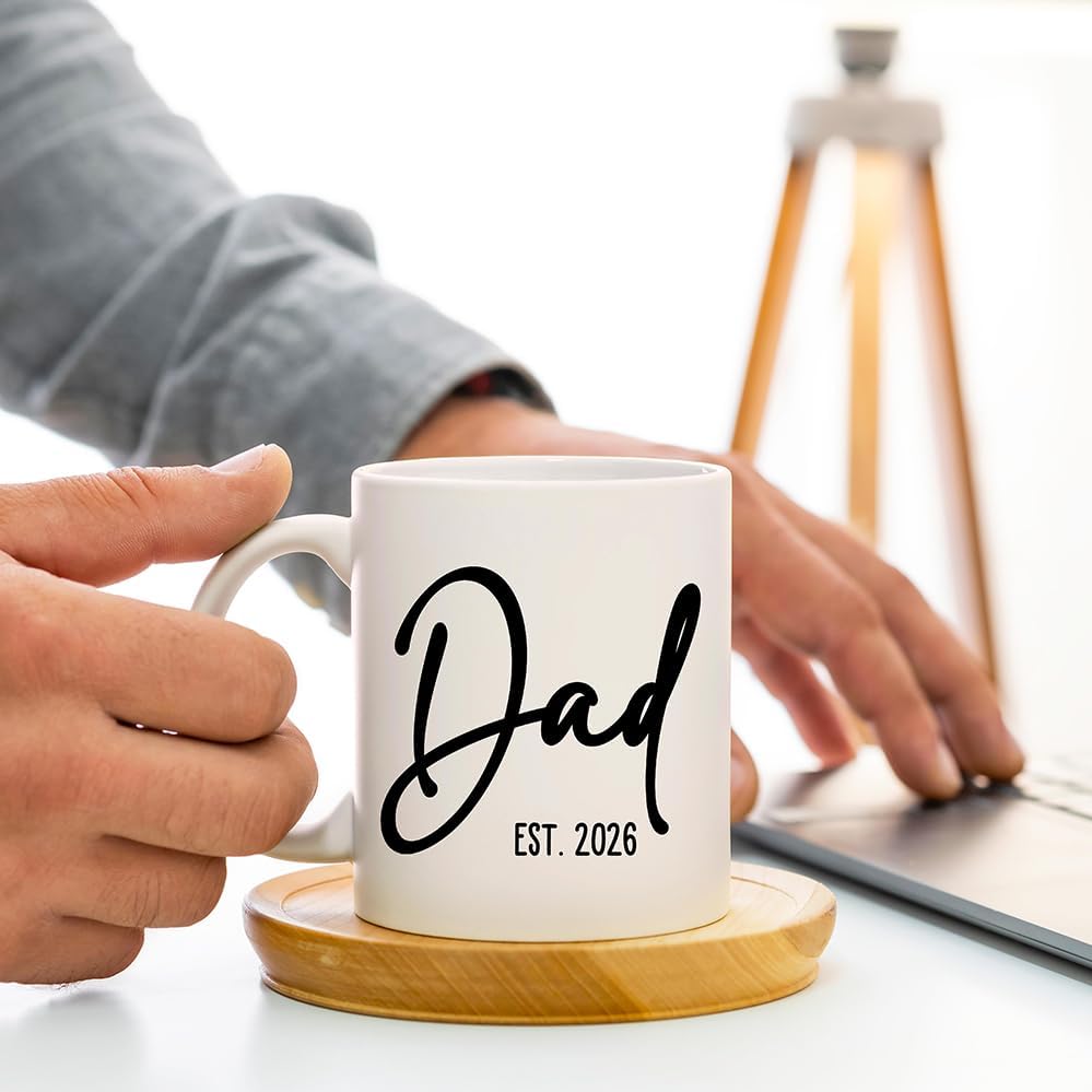 Breezy Valley New Parents Gifts for Couples, Mom Dad Coffee Mugs Est 2026 Cup - First Time Expecting Parents Mom Dad to Be Gifts, Pregnancy Announcement, Baby Shower Gender Reveal Gift for Mommy to Be
