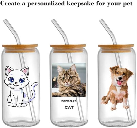 Personalized Mason Jar Drinking Glasses with Bamboo Lid and Straw, 11.6 oz, Wedding and Christmas Custom Designs (12, 13.7oz)