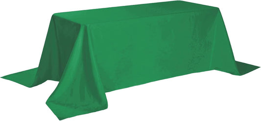 Rectangle Tablecloth 90x156 inch Washable Polyester Fabric Table Cloth for Wedding Party Dining Banquet Decoration(90x156, Emerald)