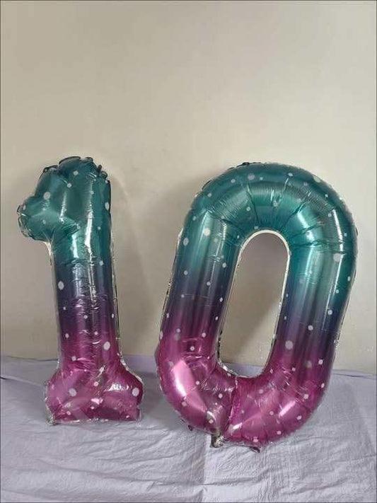 Starry Sky Number 5 Balloon 40 Inch, 5th Birthday Party Decorations for Children, Giant 5 Foil Balloon for Party Supplies