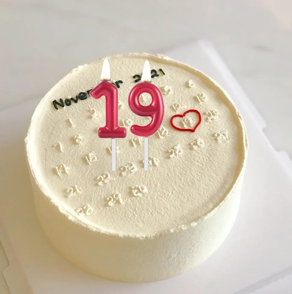 Red Number 1 Birthday Candles, Cake Toppers for Birthday/Baby Shower/Anniversary/Wedding Party Celebrating/Decorating. (Red Number 1)
