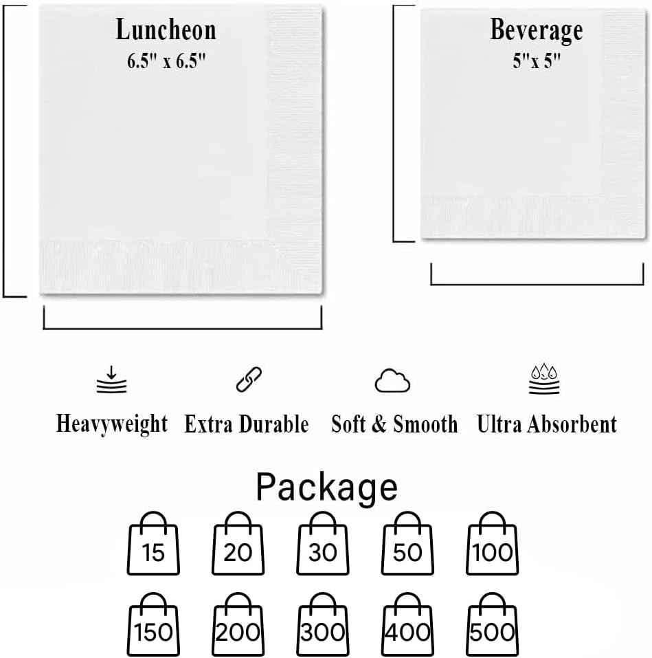 Personalized Engagement Napkins - She Said Yes Custom Cocktail Napkins for Party Decor
