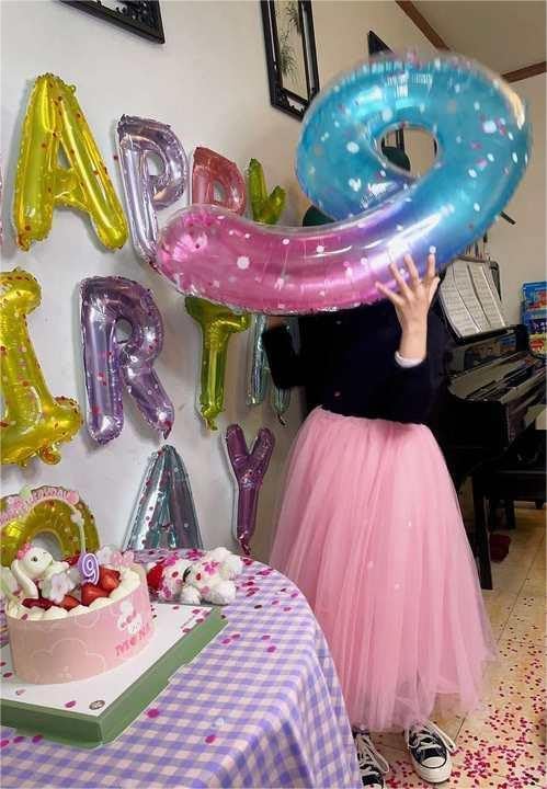 Starry Sky Number 5 Balloon 40 Inch, 5th Birthday Party Decorations for Children, Giant 5 Foil Balloon for Party Supplies