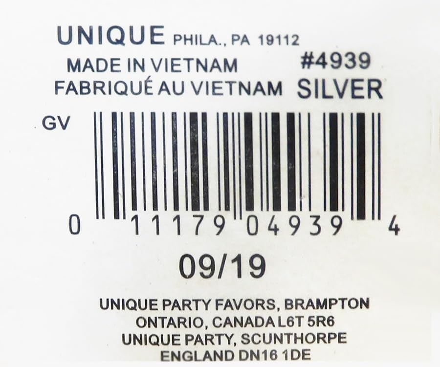 Silver Foil Balloon Weight (4.5" x 2.25") 1 Count, Adorable Party Essential For Parties & Events
