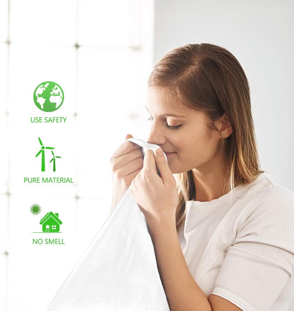 10 Gallon 200 Counts Medium Trash Bags Tall Kitchen Garbage Bags by Teivio, 9 Gallon 10 Gallon 11 Gallon,Bathroom Trash Can Bin Liners, Intended for Home,Plastic Bags for office kitchen, Clear