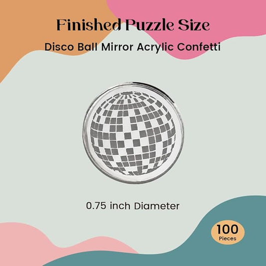 Confetti - Engraved Wood - Rustic Wooden Wedding Decor Party Table Scatter Decorations (Disco Ball Confetti)