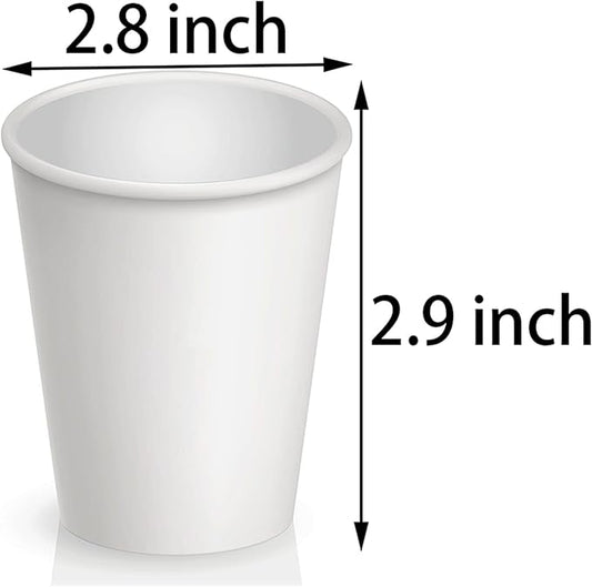 Axe Sickle 300 Pcs 6 Oz Disposable Paper Cups, Hot and Cold Beverage Drinking Cup for Coffee, Water, Juice for Party, Picnic,Travel,and Events