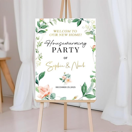 Personalized Housewarming Party Welcome Sign, New Home New Beginning New Memories, Welcome To Housewarming Party, Housewarming Décor, New House Party Sign, Housewarming Party Sign#4
