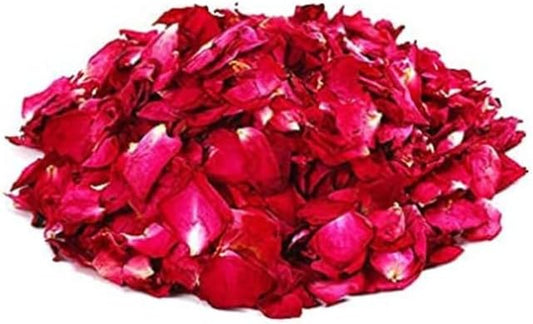 Dried Red Rose Petals 1.75oz/50g, Real Natural Dried Rose Petals for Bath, Soap Making, Candle Making, Wedding, Confetti, DIY Crafts, Non Edible (Red)