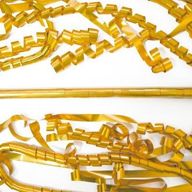 Ultimate Confetti - Gold Metallic Confetti Streamers - 20 Rolls (1" x 30')