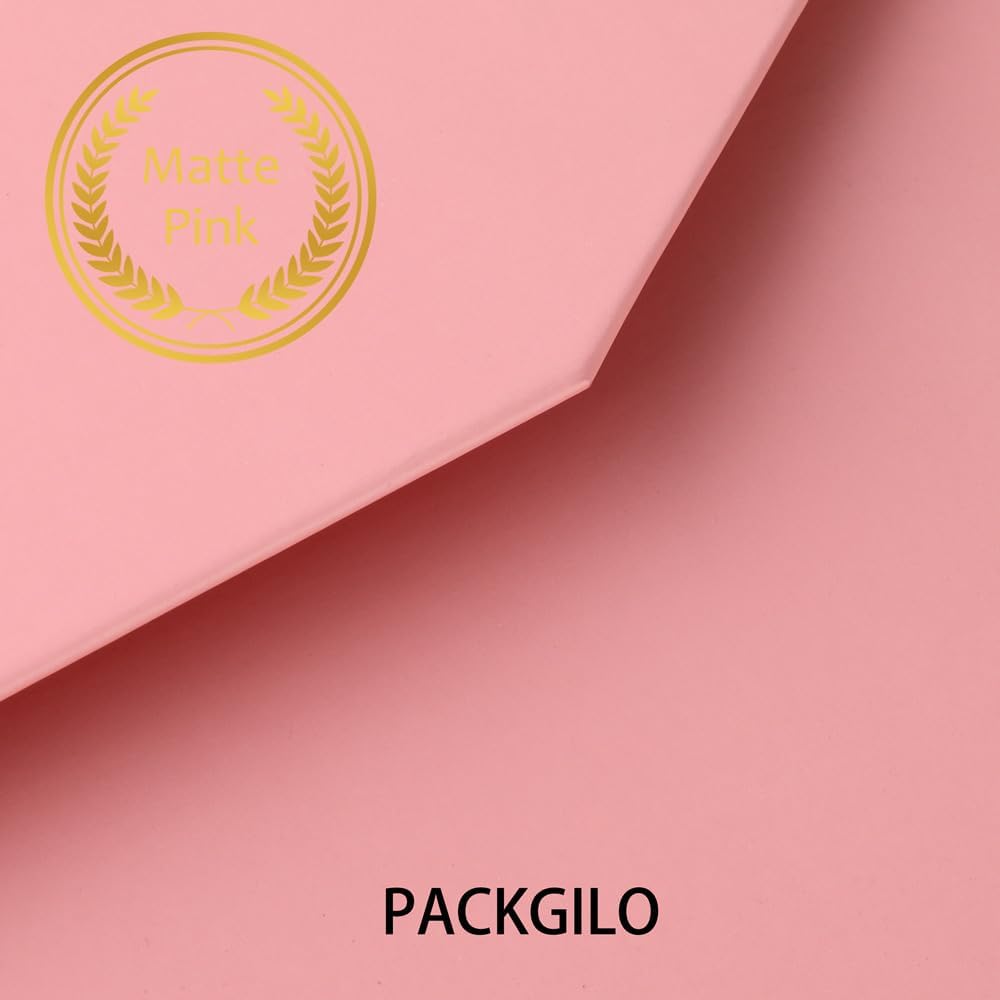 Pink Extra Large Gift Box with Lid 3 Pcs 19x16x6 Inches, Gift Box large Pink Gift Boxes for Presents Clothes Robe Wedding Dress Sweater,Reusable Foldable Bridesmaid Proposal Box(Matte)