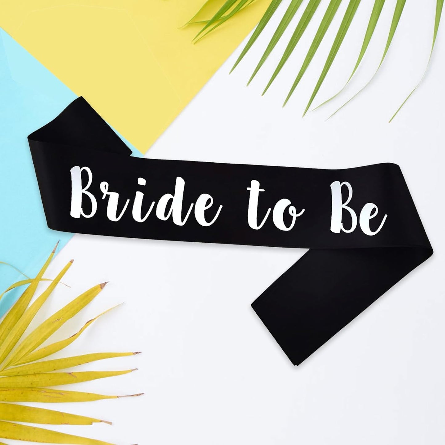 Bride to Be Sash, Black Bachelorette Sashes Engagement Gifts for Bachelorette Party, Bridal Shower & Wedding Party