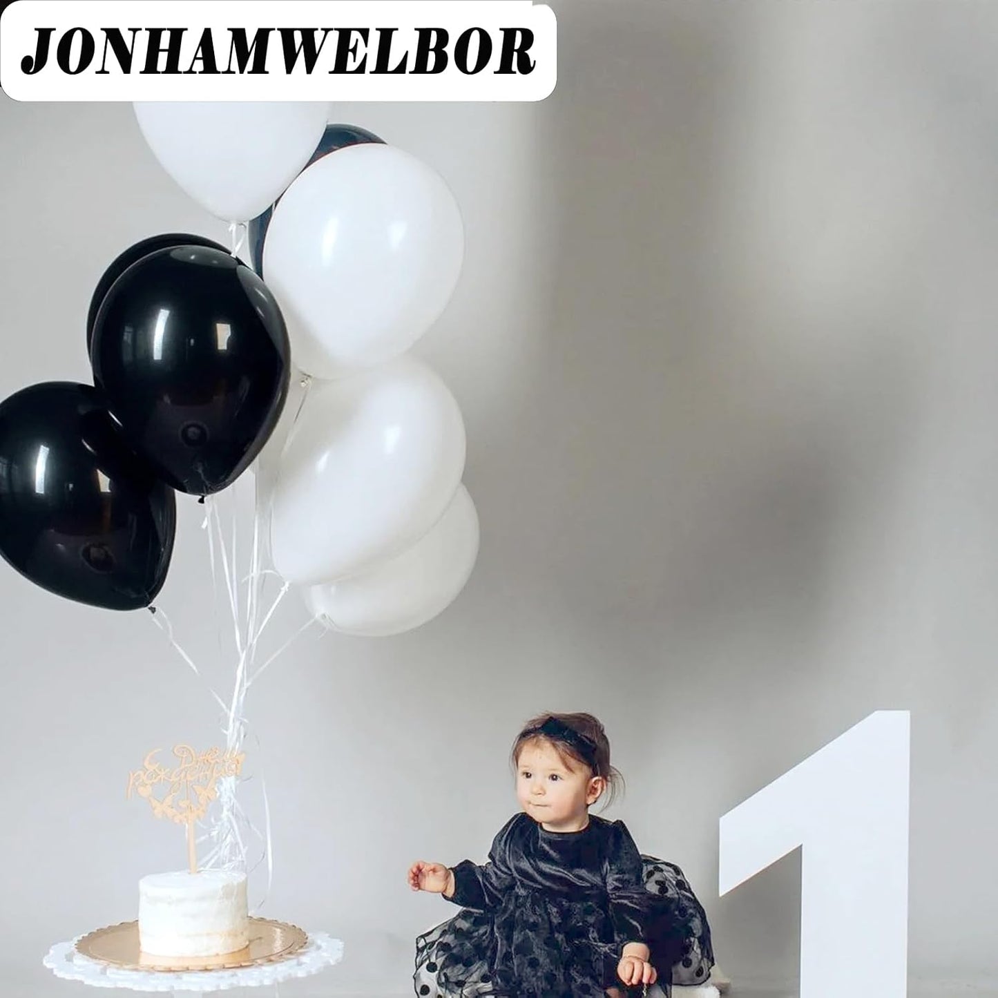 Jonhamwelbor White Balloons 12inch 100 Pack Matte White Latex Helium Balloons for Wedding Engagement Birthday Baby Shower Party Decorations (with Ribbon)