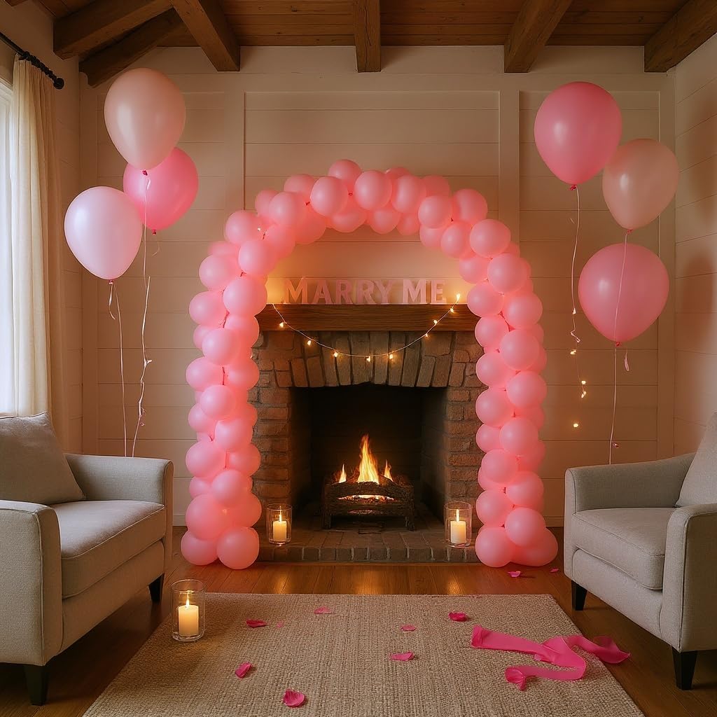 50 Pack 12 Inch Pink Latex Balloons for Party Decorations, Thick Premium Balloons for Baby Shower, Gender Reveal, Birthday, Bridal Shower, Photo Backdrop, Arch & Garland, Air or Helium