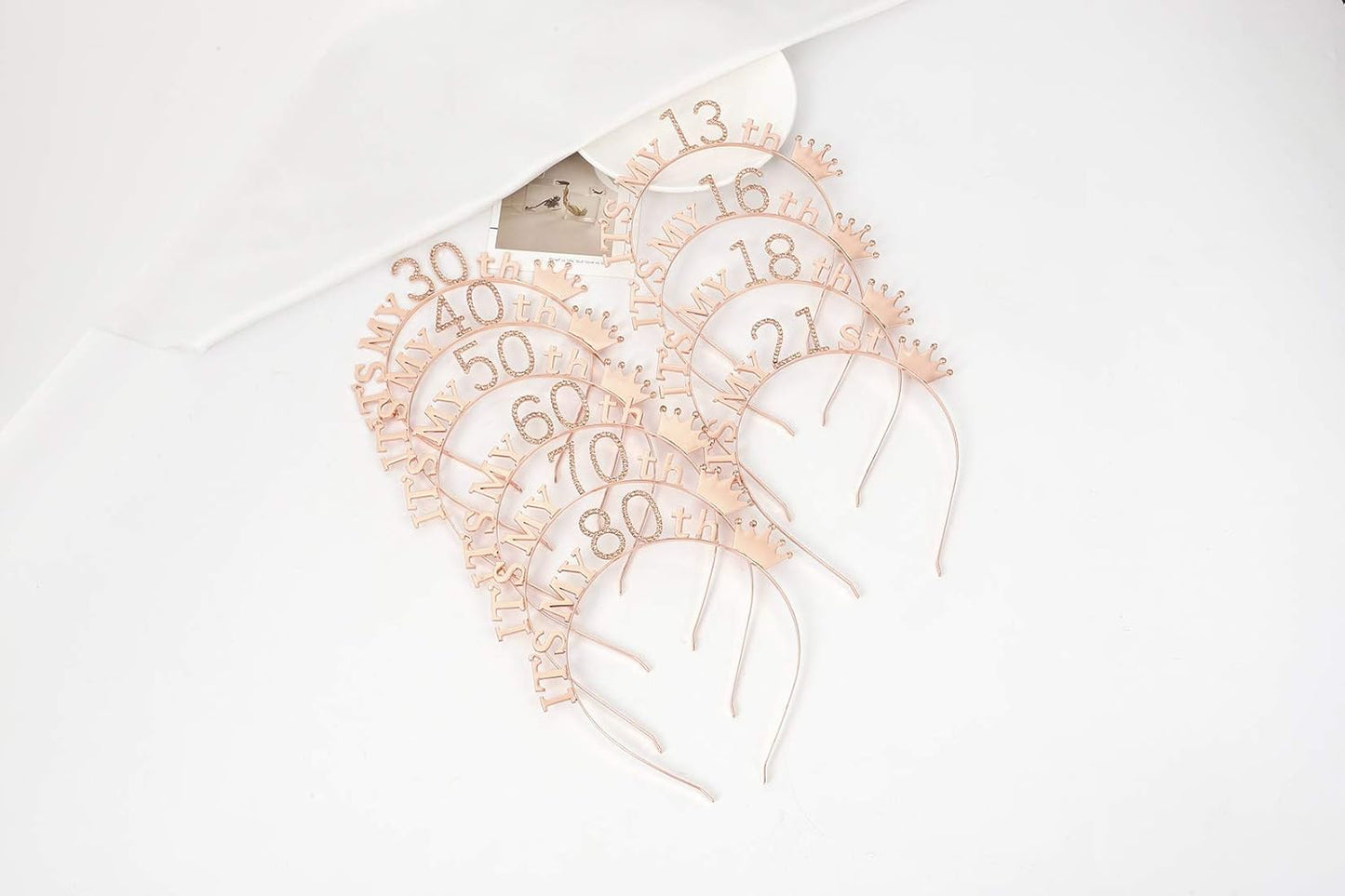13th Birthday Headpiece Girl Tiara Headband Birthday Satin Sash 13th Birthday Decorations for Girls