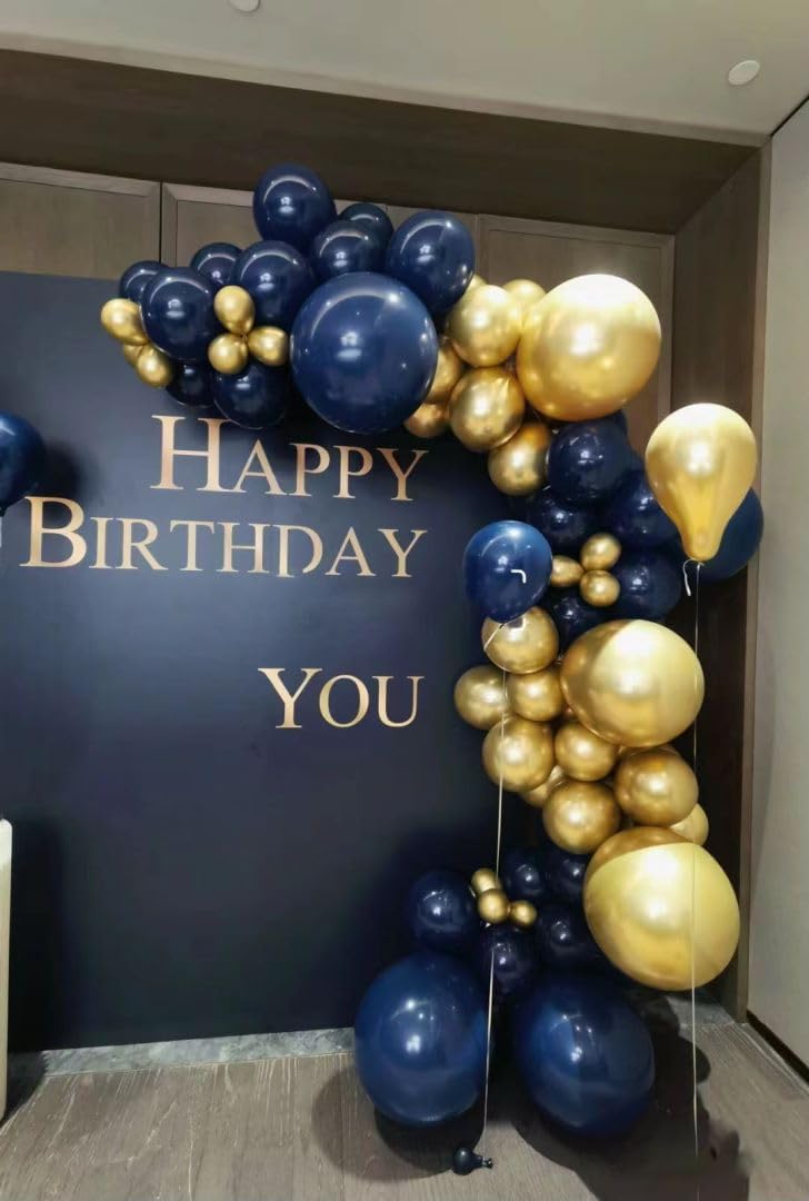 Navy Blue Balloons 100pcs Dark Blue Latex Party Balloons Different Sizes 18 12 10 5 Inch Night Blue Balloon Garland for Birthday Party Graduation Baby Shower Wedding Holiday Balloon Decoration